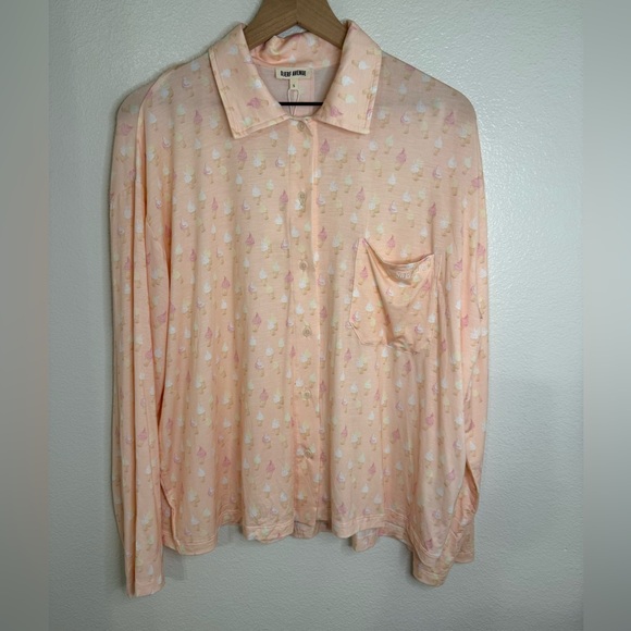 NEW Djerf Avenue Go Slow Shirt Summer Treat Small - Picture 2 of 10